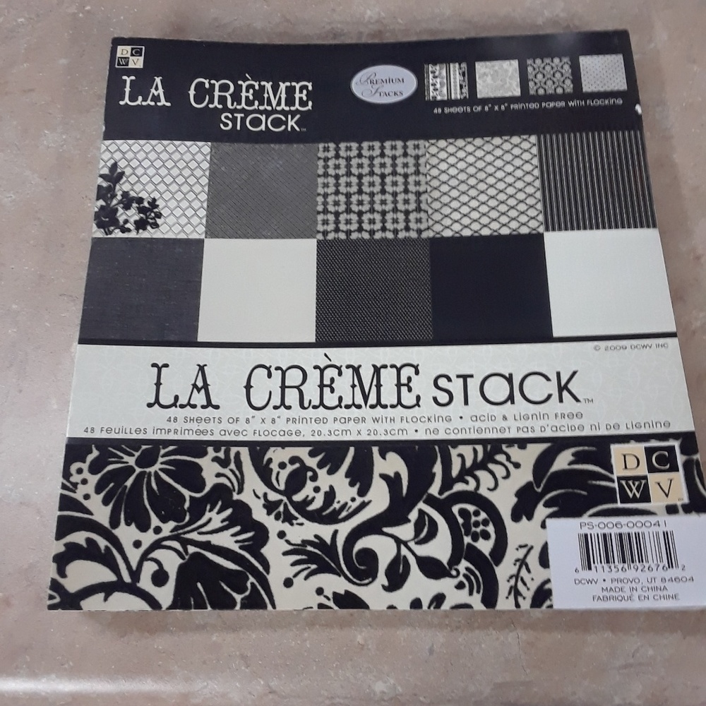 La Creme Stack of Scrapbook Paper